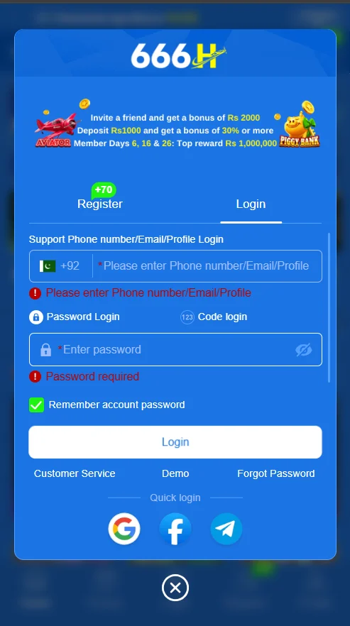 666H Login